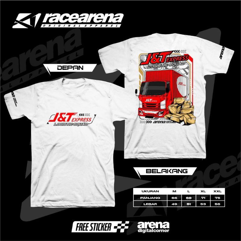 Kaos JNT Express / Kaos Kurir Paket JNT/J&T