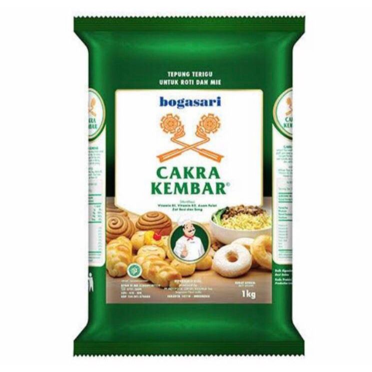 

Kebuncabai - Tepung Terigu 1 Kg Cakra Kembar / Premium - Promo Murah / Termurah