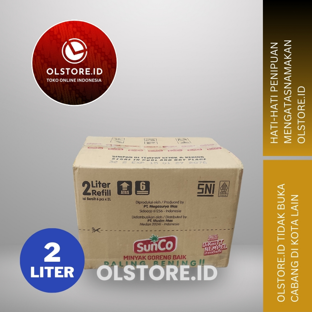 

SUNCO Minyak Goreng 2 Liter Pouch/Refill (Kartonan 2x6)