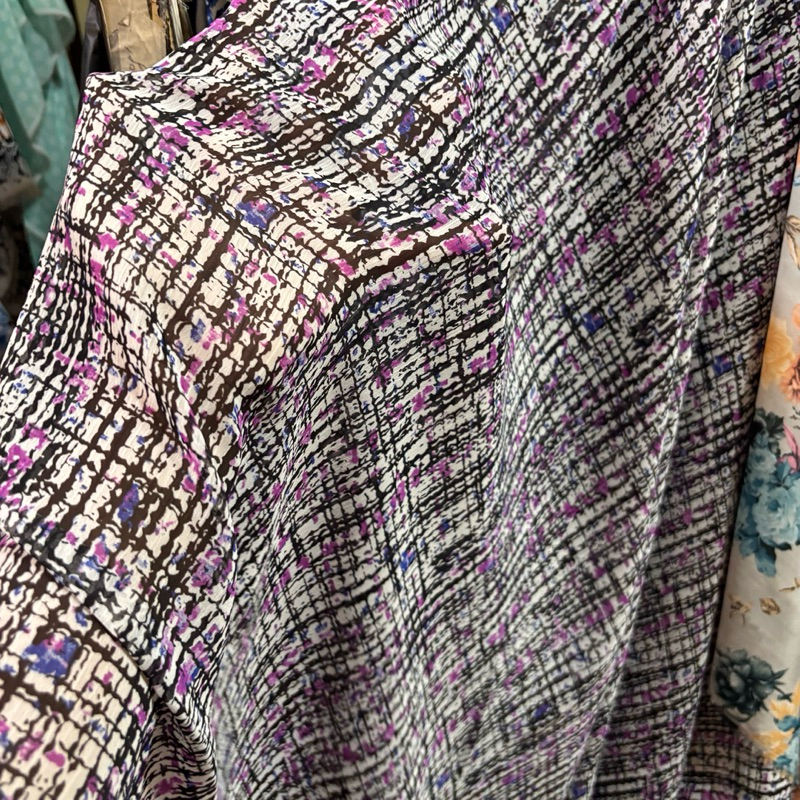 Kain Ceruty Yoryu Premium - kain yoryu motif / kain ceruti motif - kain motif garis - - kain ceruty 