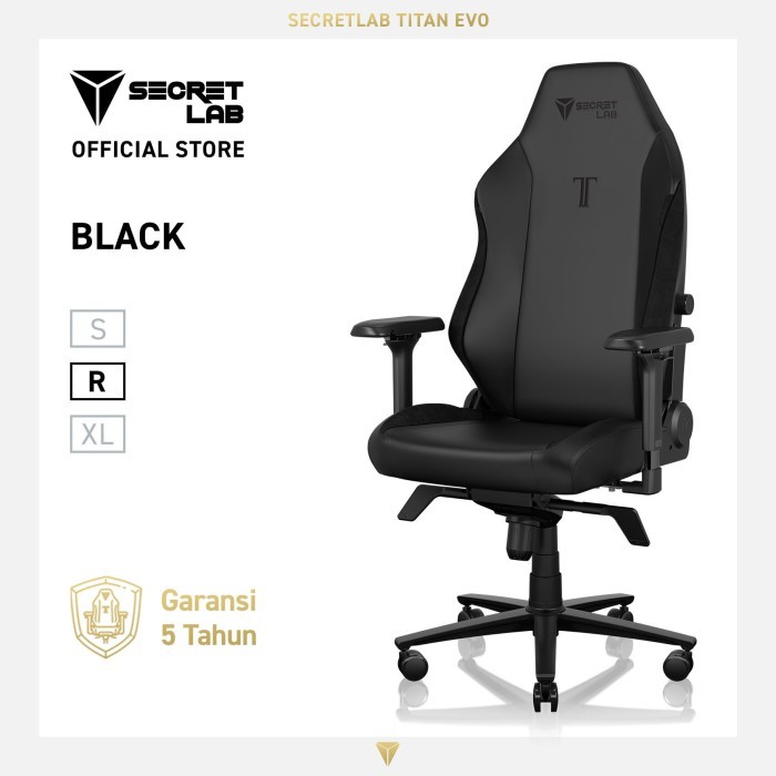 Secretlab TITAN Evo NEO™ Hybrid Leatherette Kursi Gaming — BLACK