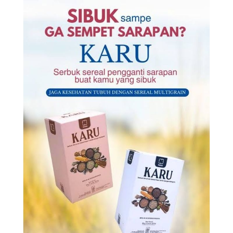 

Karu Serbuk Minuman Sereal Rasa Vanilla & coklat dengan Multigrain
