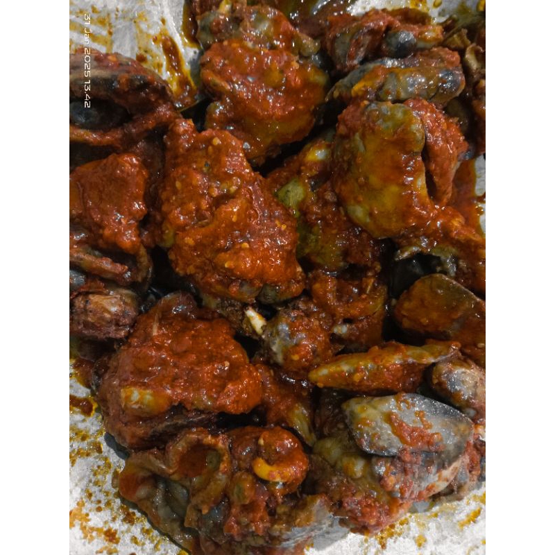 

Bumbu raos ati ampela balado, kemasan vakum