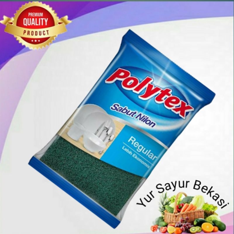 Sabut Cuci Nylon Polytex Hijau.