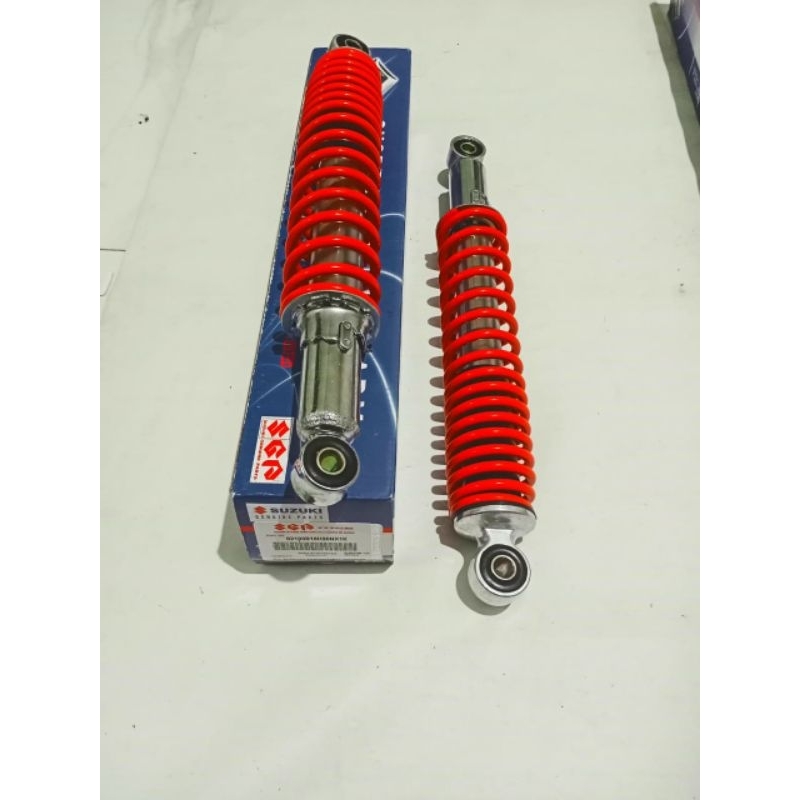 shock shockbreaker belakang Suzuki Shogun 125 sp new merah ori