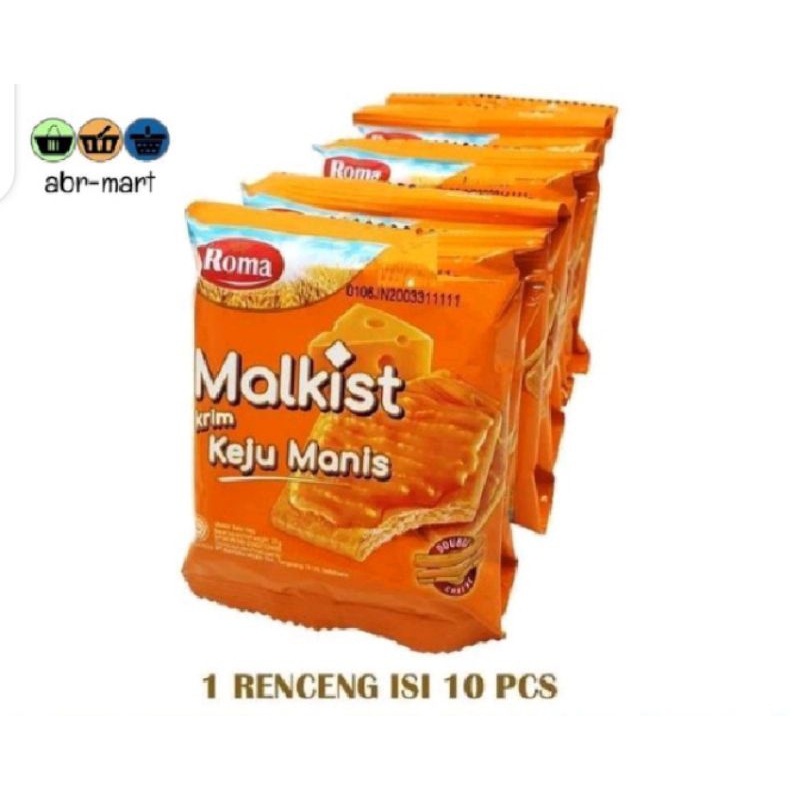 

Roma Malkist Keju Manis Renceng 10 PCS Termurah