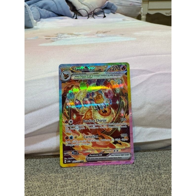 kartu pokemon terastal festival FLAREON EX SAR