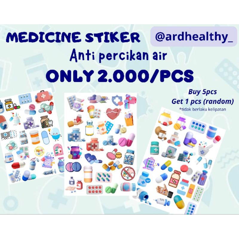 

Stiker scrapbook/stiker medicine/anti air