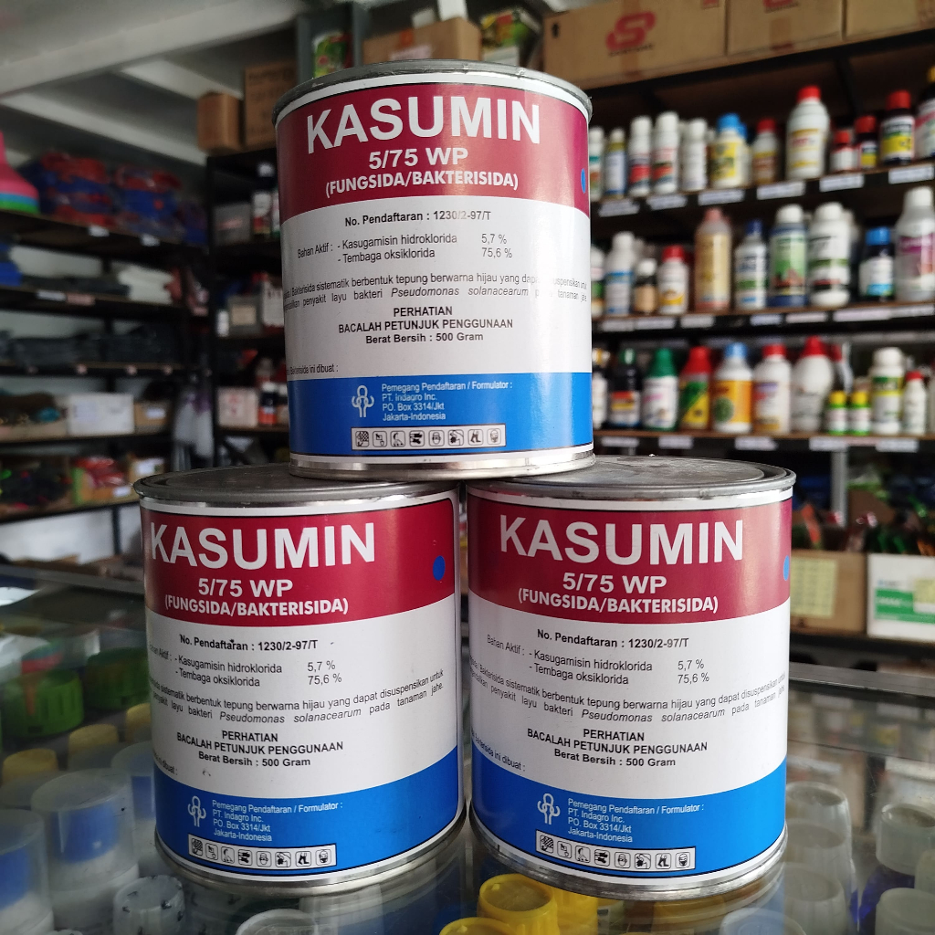 Fungisida Sistemik KASUMIN 5/75 WP Fungisida Bakterisida KASUMIN  500 Gram