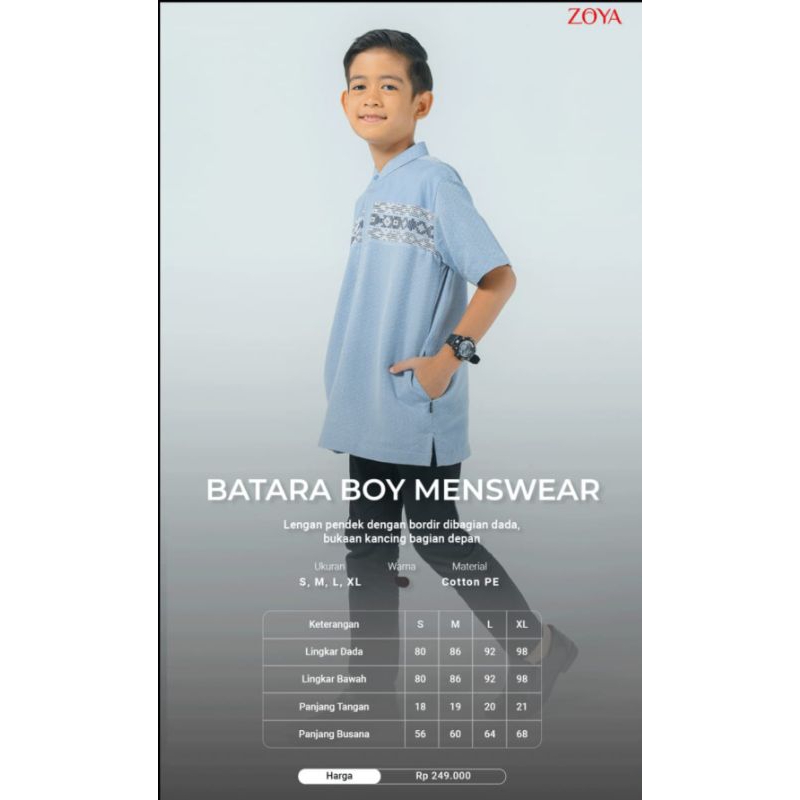 Zoya Batara boy menswear