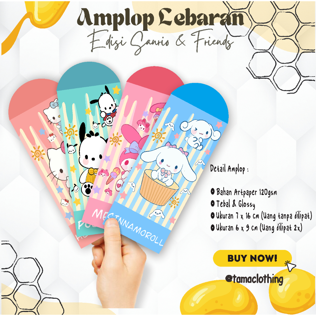 

Amplop Viral Edisi SANRIO (5 pcs) Premium Amplop Sanrio Kuromi