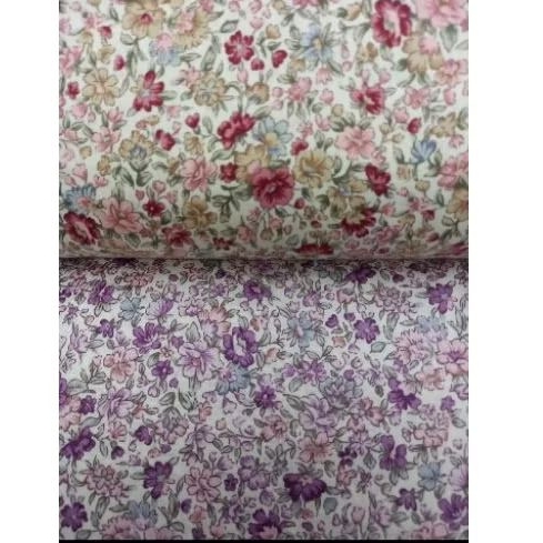 katun jepang motif bunga kecil