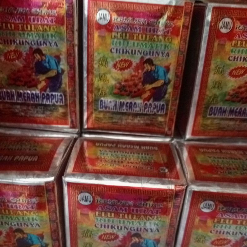 

serbuk buah merah Papua asli 100% original 1p isi 12 sachet