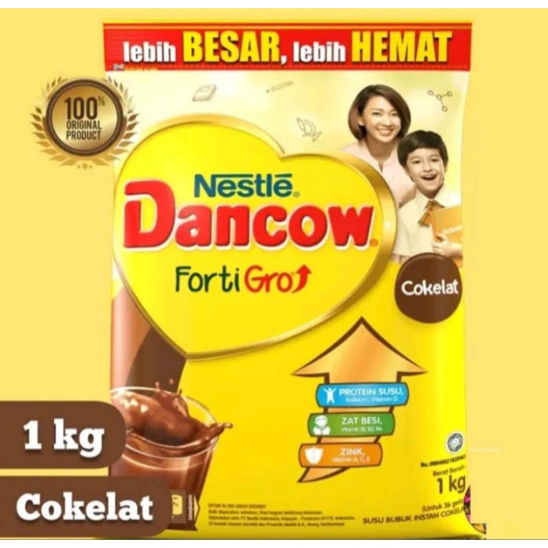 

DANCOW FortiGro Susu Bubuk Susu Anak Cokelat Pouch 1 kg