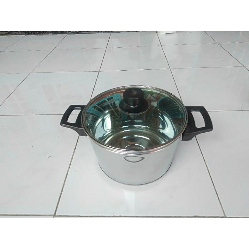 panci sayur tutup kaca