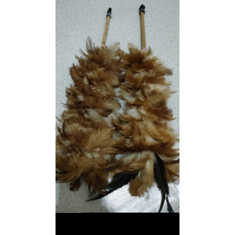 Kemoceng bulu ayam asli