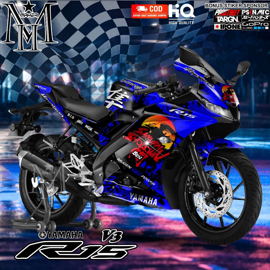 Decal full Body R15 V3 Variasi Hayabusa
