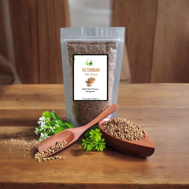 

Ketumbar hitam Organik 100gr - Ketumbar/ Coriander Tanpa Pemutih ketumbar coklat butek