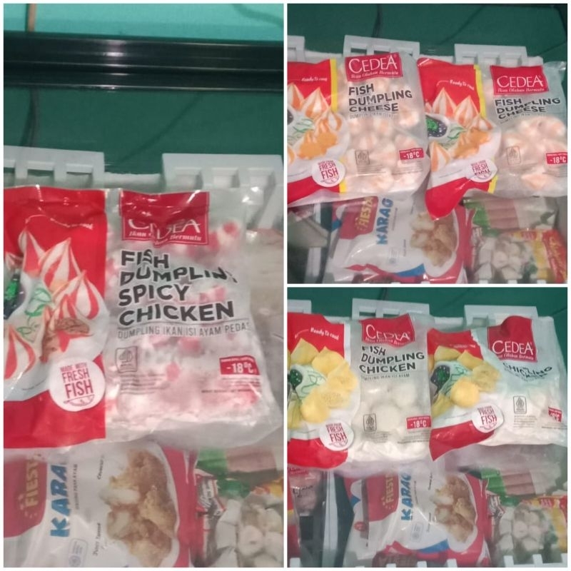 

Cedea Dumpling Ayam/Keju/Ayam pedas 500gr