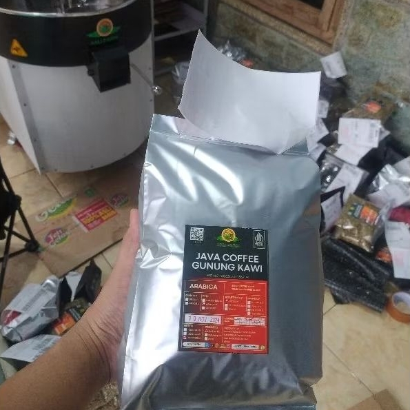 

900 gr ROASTED BEAN ARABICA Natural Gunung Kawi FRESH ROAST Biji Kopi Roasting Bangelan