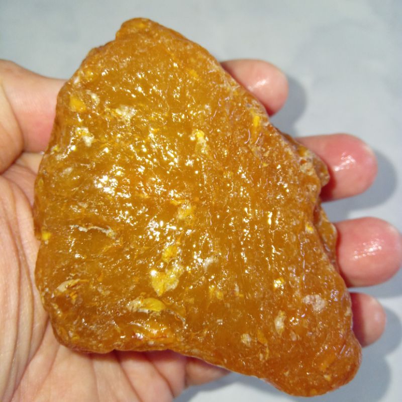 Natural Batu Cempaka Orange Kristal Giwang