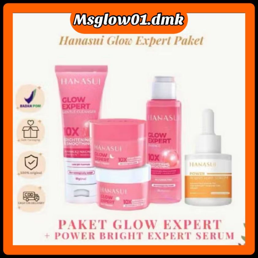 PAKET HANASUI DOUBLE EXPERT SKINCARE/PAKET BRIGTENING EXPERT HANASUI SKINCARE/HANASUI OFFICIAL/HANAS