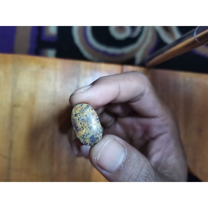 batu akik pirus persia hijau serat emas motif