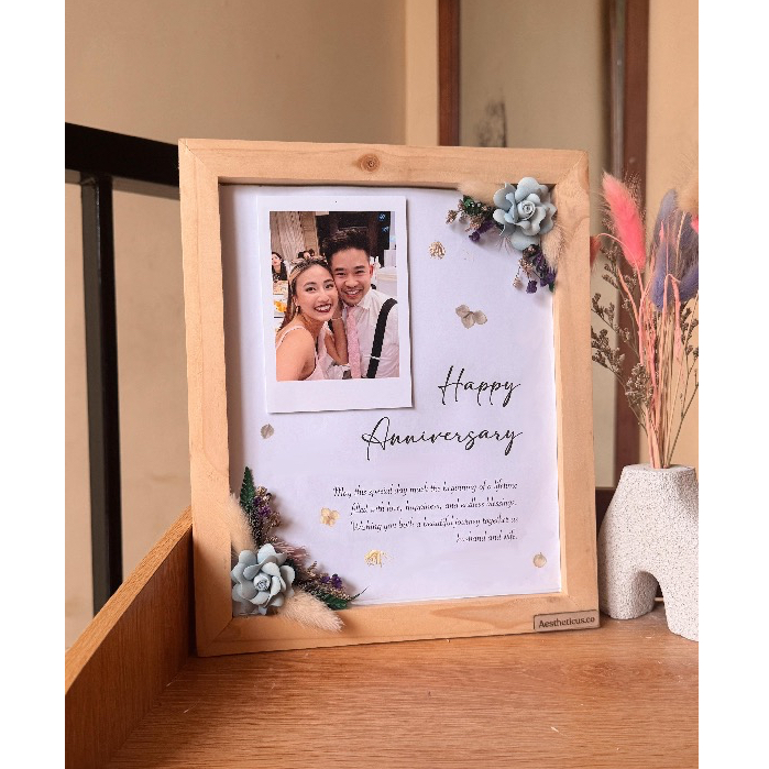 kado custom 3d photo frame kado anniversary ulang tahun hadiah wedding hiasan dinding kado pernikaha