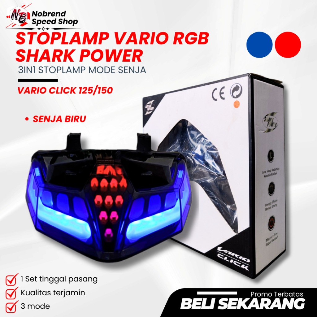 STOPLAMP VARIO CLICK 125/150 LAMPU BELAKANG VARIO STOPLAMP VARIO LED OLD STOPLAMP VARIO LED NEW STOP