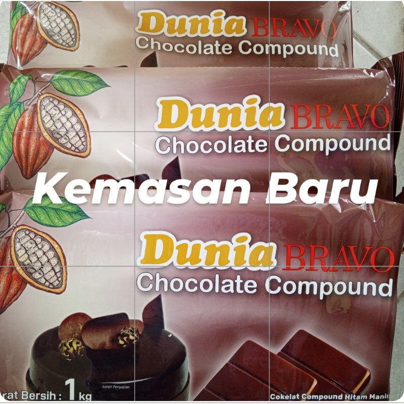 

Coklat batangan Dunia dark compound 1kg