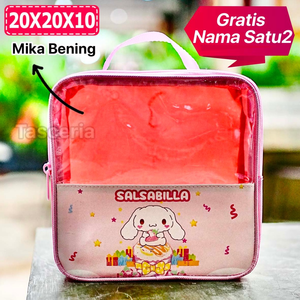 

Tas Bingkisan Ultah Anak Mika Motif Cinamorol Cibi Cute Custom