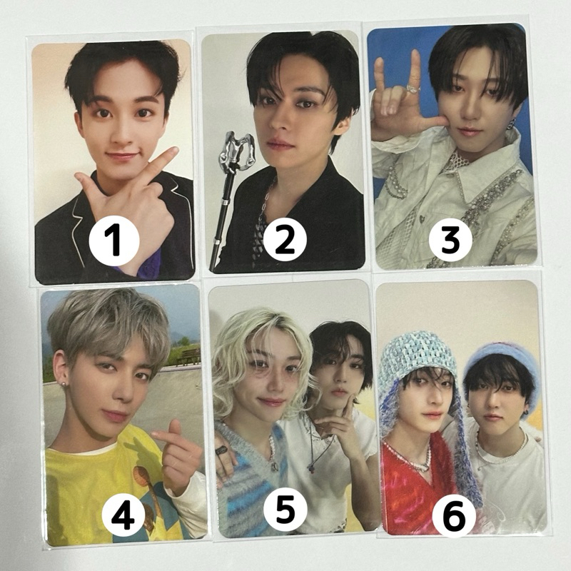 [READY STOCK OFFICIAL] wts pc photocard official nct dream mark txt taehyun stray kids lee know chan
