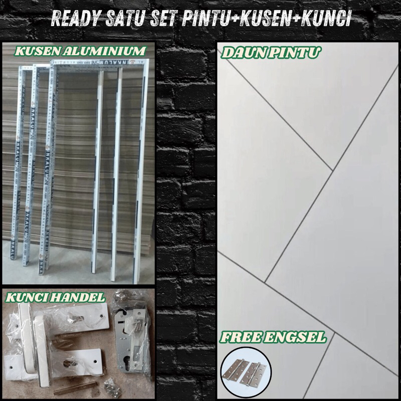 DAUN PINTU, KUSEN ALUMINIUM, KUNCI HANDEL DAN FREE ENGSEL