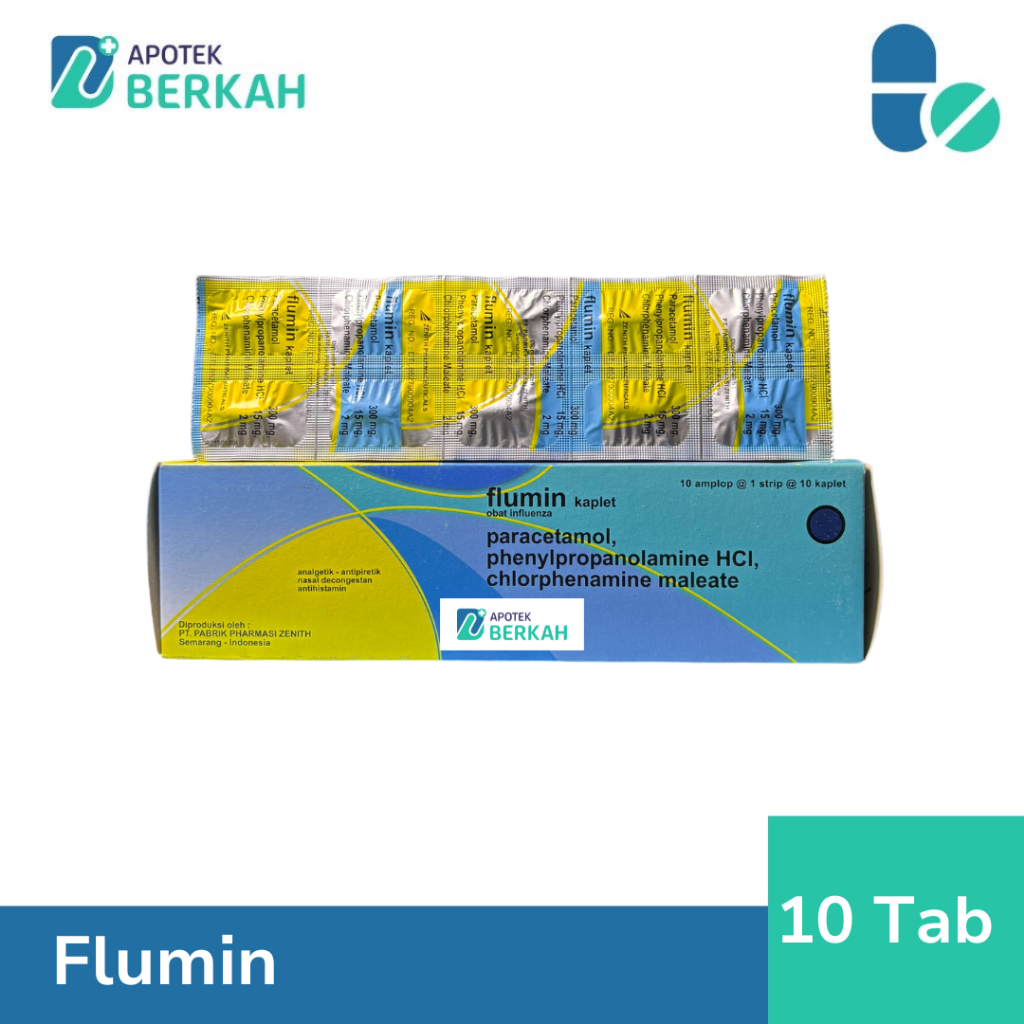 Flumin untuk Mengatasi Gejala Flu - 10 Kaplet