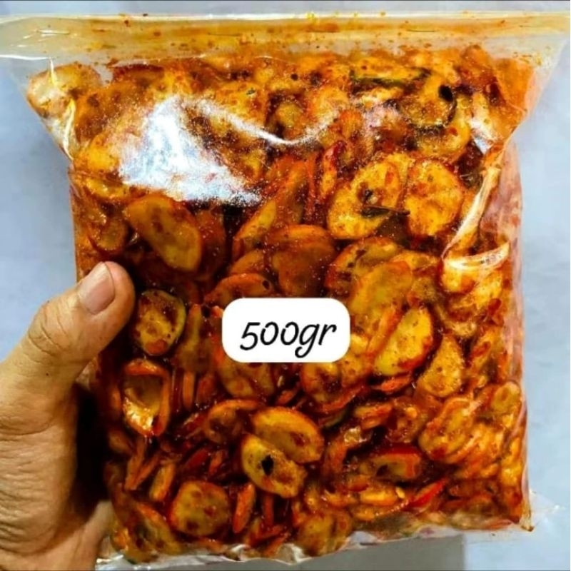 

Seblak kering Pedas daun jeruk 500 gram cikruh bumbu melimpah