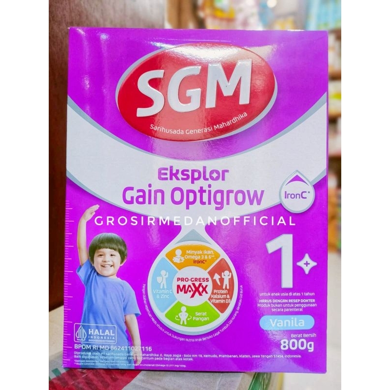 400g dan 800g BESAR SGM GAIN OPTIGROW 1+ - SGM EKSPLOR GAIN OPTIGROW 400 G dan 800 G BESAR