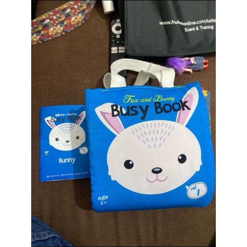 Preloved soft book fox and bunny