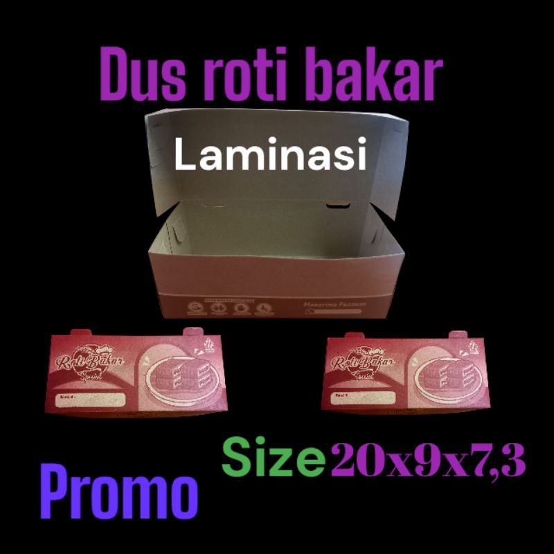 

Dus roti bakar murah 100pcs,ukuran 20x9x7,3