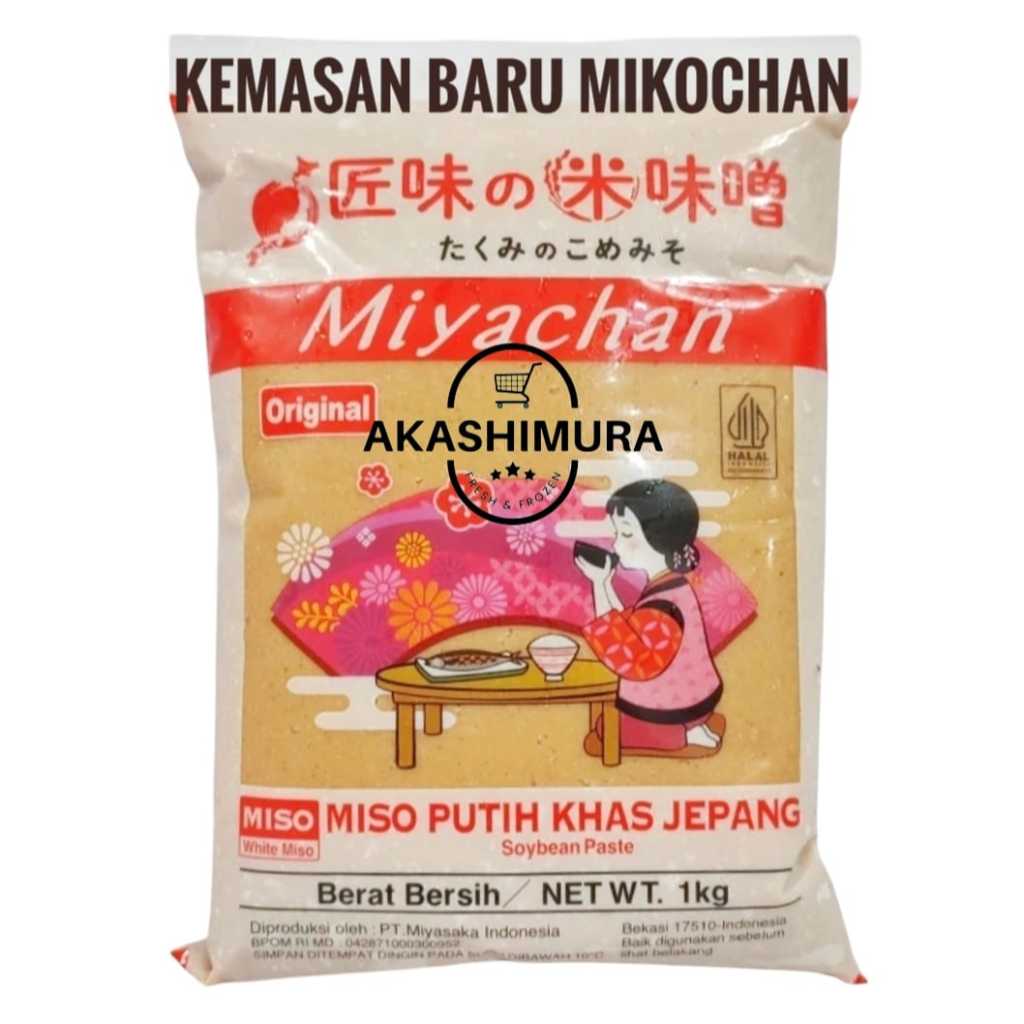 Miyachan Miso Soup 1kg - Miso Paste Putih Tauco Mikochan
