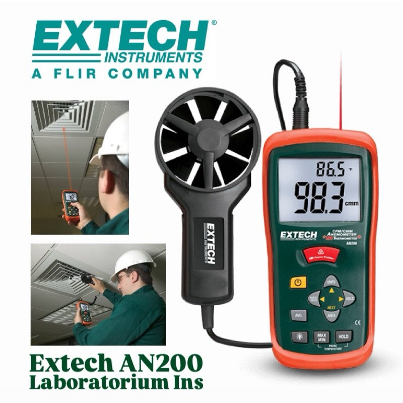 Extech AN200 CFM/CMM Mini Thermo-Anemometer