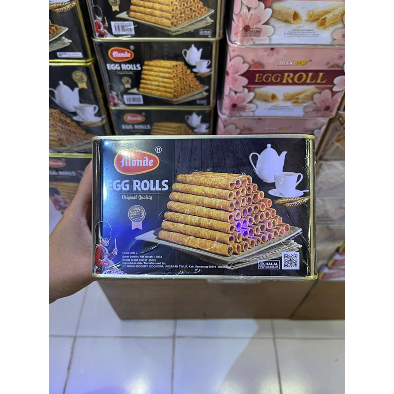 

Monde Egg Roll Kemasan 300gr | Monde Kaleng | Jajan Lebaran | Jajan Lebaran Murah