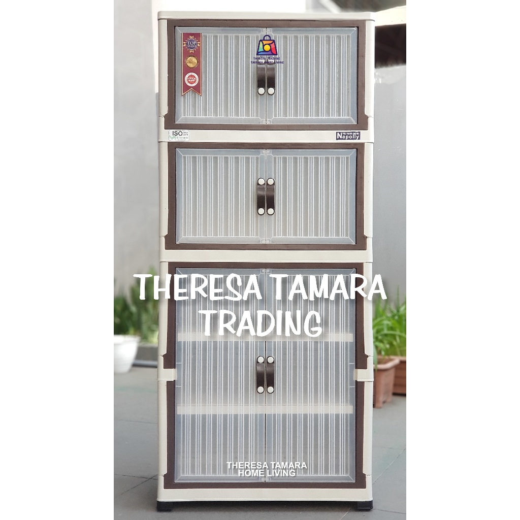 LEMARI PLASTIK NAPOLLY CABINE 1125 POLICABINE + RODA LEMARI