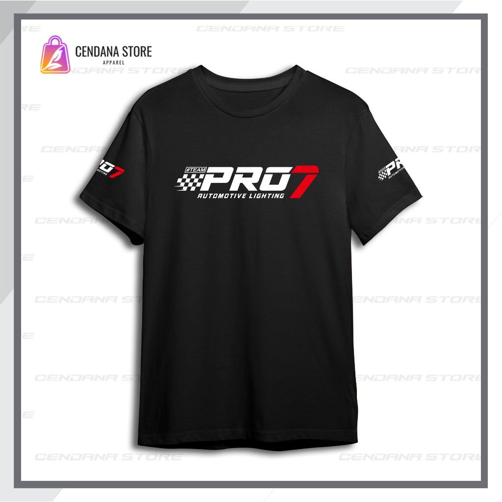 Kaos Auto Lighting Pro7 Basic Distro Katun Combed Unisex