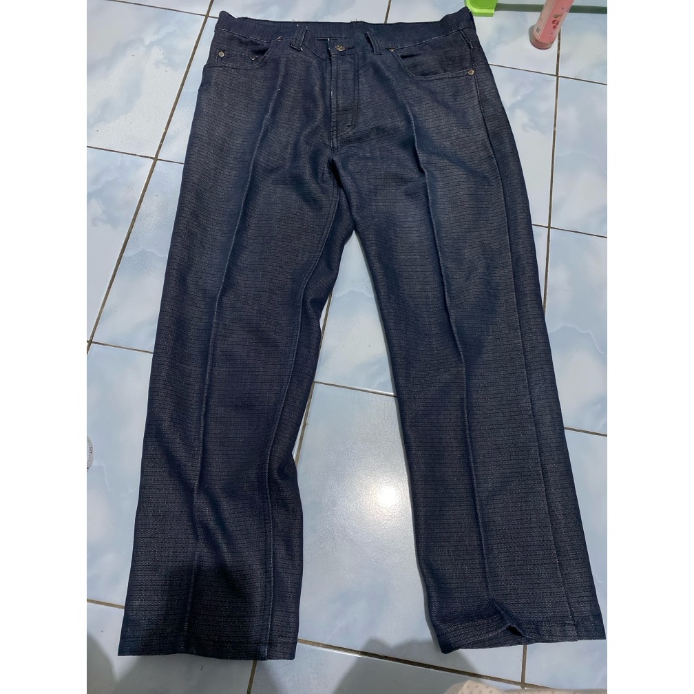 preloved jeans pria lp 90 dan kemeja kotak kotak