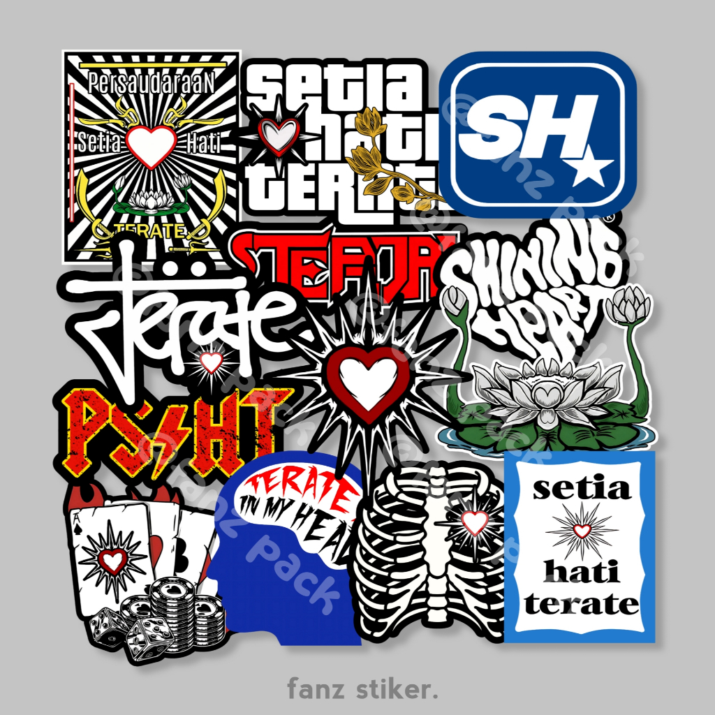 

STIKER PSHT TERATE ISI 14pcs - ANTI AIR, STIKER PERGURUAN | STIKER SILAT, HELM, LAPTOP, CASE HP VOL 18