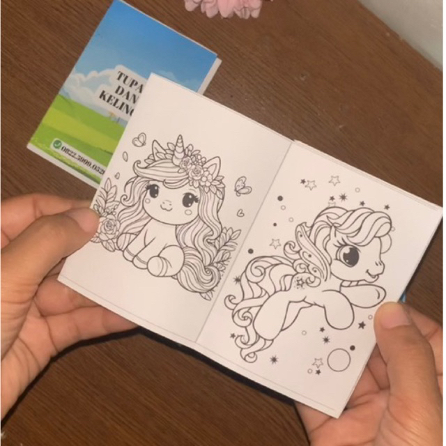 

Buku mewarnai anak karakter / buku mini mewarnai anak