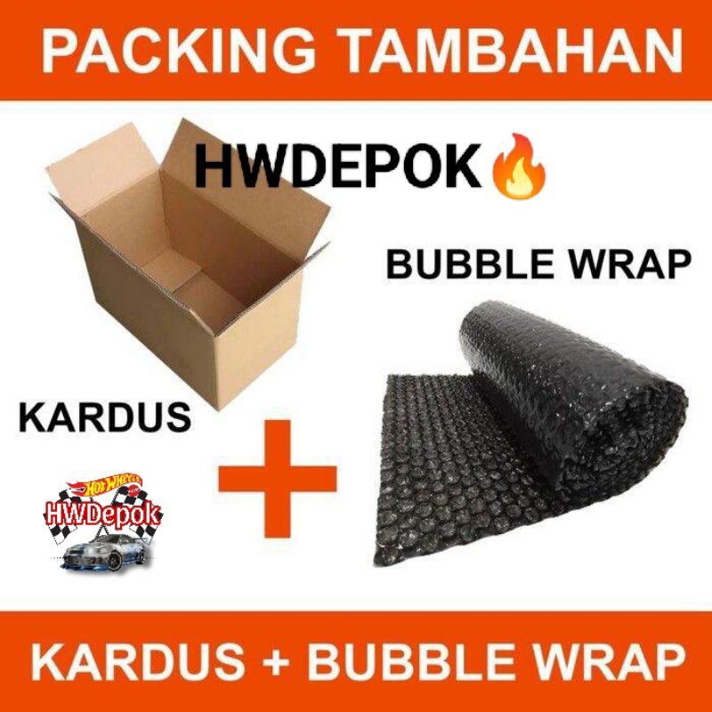 

Packing tambahan kardus dan bubble wrap