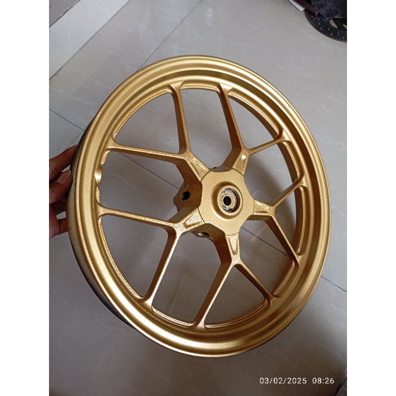 velg depan roda depan honda vario 125/150 led palang Y original copotan repaint gold