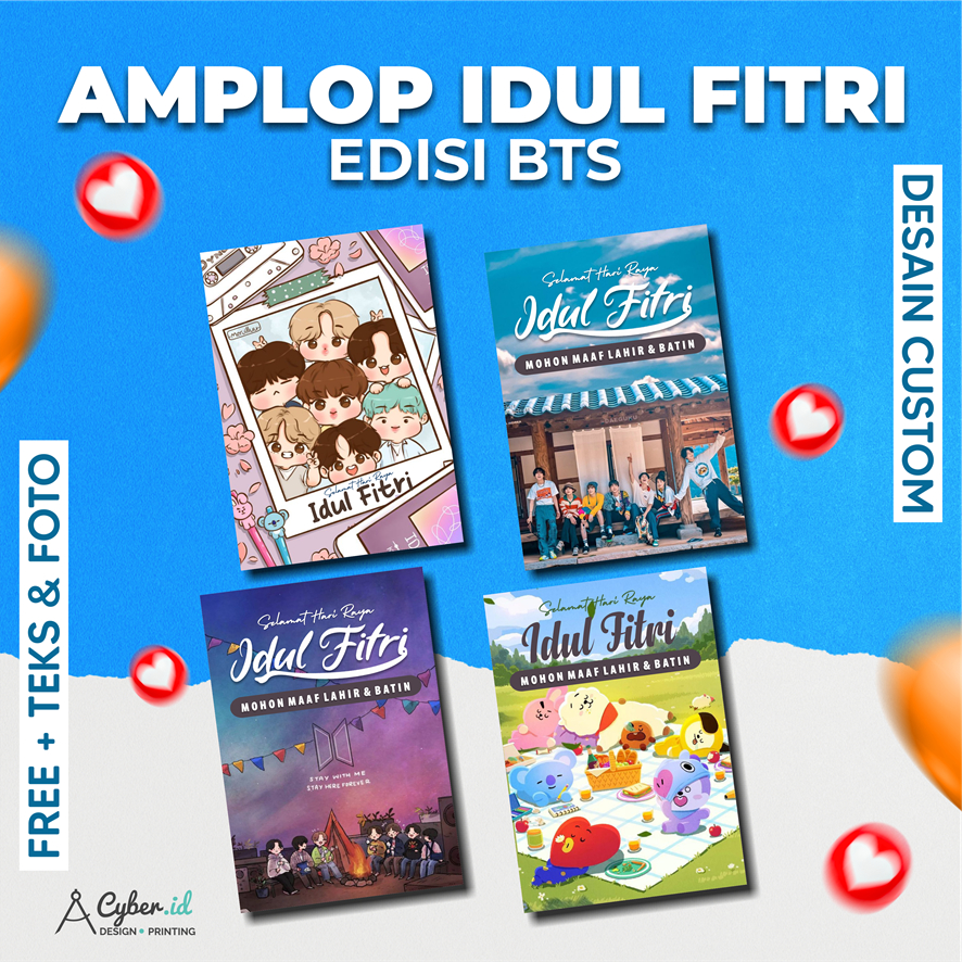 

Amplop lebaran edisi BTS 1446 H / 2025