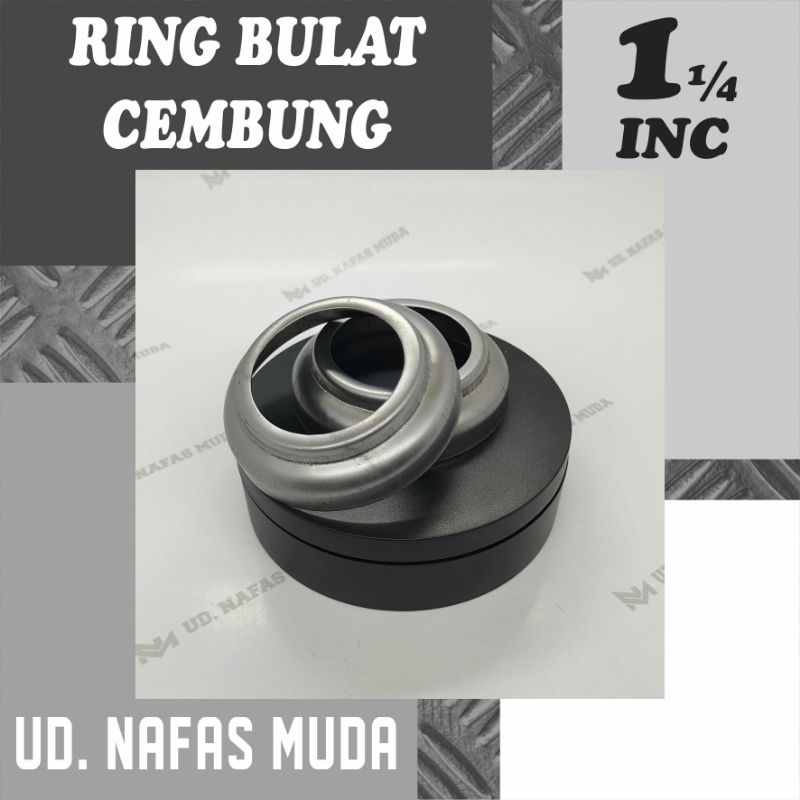 ring cembung pipa bulat 1¼ aksesoris ornamen pagar besi berkualitas